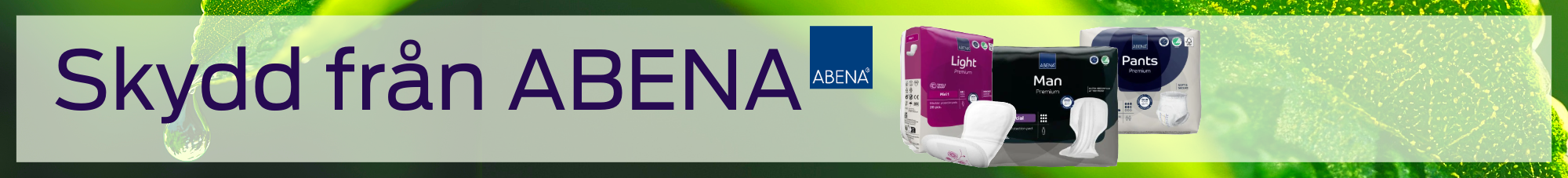Banner bild - Logo Abena engångsunderlägg inkolänk
