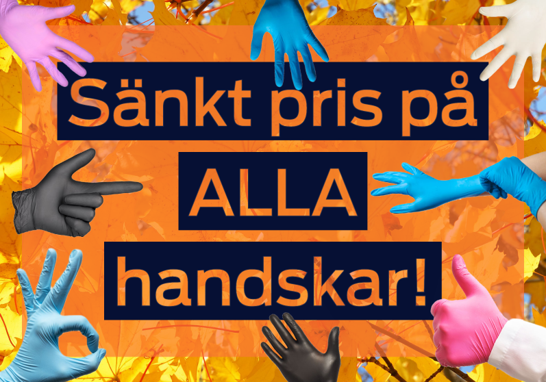 Sänkt pris på alla handskar! l HygienShoppen.se