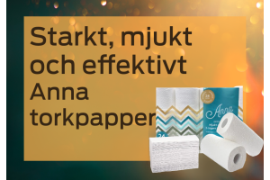 Starkt, mjukt och effektivt Anna torkpapper