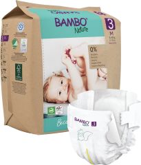 Bambo Nature storlek 3 (4-8 kg) Paper bag - 28 st