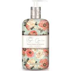 Baylis & Harding Peach Peony & Jasmine lyxiga och mjukgörande tvål har en blommig doft av pion och jasmin. Den milda och uppfriskande tvålen är inspirerad av de traditionella och vackra blomsterängarna i England.