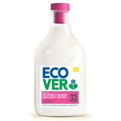 Ecover med doft av äppelblomster och mandel är ett ekologiskt sköljmedel. Antal: 1 st (6 st i en kartong). Mängd: 1 liter (1000 ml). Miljömärkning: Miljömärkt med Svanen.