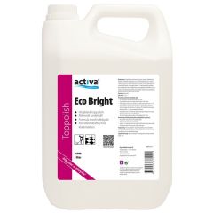 Activa Eco Bright kombinerar hög glans, slitstyrka, halkskydd och enkelhet samt innehåller specialdesignade polymerer som är speciellt utvecklade för att användas på golv - 5 liter/st