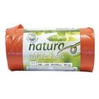 Avfallspåse Spar Natura 30 liter röd - 20 st extra stark med knythandtag av 100% återvunnen plast, polyeten. Tjocklek: 25 my. Storlek: 47 x 59 cm. Antal: 1 rulle (20 avfallspåsar per rulle).