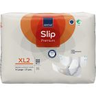 Abena Slip XL2 är andningsbara och anatomiskt formade inkontinensskydd med tejpskydd, för personer som har måttlig till kraftig inkontinens. Midjemått: 110-170 cm. Antal: 84 inkontinensskydd (21 skydd/frp, 4 frp/krt). Absorption: 3437 ml, praktisk absorpt