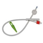 Tvåvägs Foley kateter används till blåsdränage. 100 % silikonkateter med standardballong. Antal: 10 st/frp. Spetstyp: Nelaton. Storlek: CH 16. Längd/Djup: 42 cm. Volym, brutto: 10 ml.