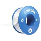 Leukofix Fixeringstejp är en transparent, vattenfast och microporös häfta. Fixeringstejpen består av polyetylenplast med häftmassa av akryl. Avrivbar både på längden och tvären. Helt vattenavstötande. Hindrar inte kroppsrörelser. Genomtränglig för luft oc