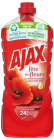 AJAX Allrengöring med en fräsch och trevlig doft av röda blommor. Antal: 1 st (12 st per kartong). Mängd: 1250 ml.