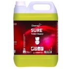 SURE Toilet Cleaner är ett miljövänligt professionellt WC-rengöringsmedel - 5 liter/dunk (5000 ml)