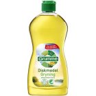 Grumme Diskmedel är ett drygt och koncentrerat handdiskmedel samt är miljömärkt med Bra Miljöval. Mängd: 500 ml. Dosering: Drygt 2 ml per 5 liter vatten.