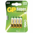 AAA Batteri GP Super LR3 4-pack