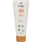 Bambo Nature solkräm SFP 30 erbjuder dig det bästa solskyddet som täcker hela familjens behov. Miljömärkt med Svanenmärket och Veganmärkt samt Asthma Allergy Nordic. Dermatologiskt testad - 200 ml/st