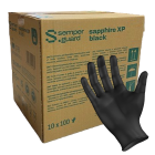 H4437 Kartong Nitrilhandske Semperguard Sapphire XP Black - M