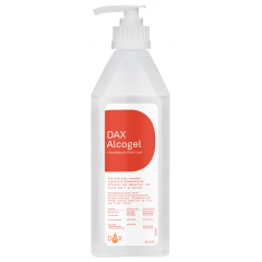 DAX Alcogel 85 handdesinfektion är ett bra sätt att förhindra smittspridning, korskontaminering och används flitigt inom vård och omsorg. Antal: 1 st (24 st/kartong). DAX Alcogel: 85 vol%. Mängd: 600 ml.