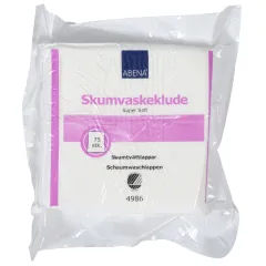 Skumtvättlapp Vit Svanenmärkt - 75 st