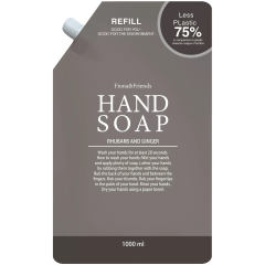 E2736 - Fiona & Friends Tvål Rhubarb & Ginger refill - 1 liter