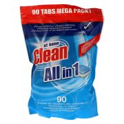 At Home Clean disktabletter All-in-One är små multi-tasking mirakel som innehåller kraftfulla avfettningsmedel, salt och sköljmedel vilka lämnar disken gnistrande och ren varje gång - 90 tabs/frp