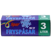 Spar Fryspåsar har en volym på 3 liter - 40 st/frp