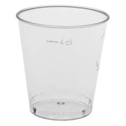 Snapsglas som rymmer 5 cl (Netto: 4 cl) - 25 st/frp (40 frp per kartong) (Bilden visar ett enskilt tomt snapsglas)