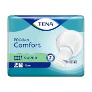 TENA Comfort Super är ett bekvämt skålformat inkontinensskydd för personer som behöver ett inkontinensskydd med hög absorptionsförmåga. Antal: 36 st skydd (1 frp). Mått (Längd): 64 cm. Färg: Vit.