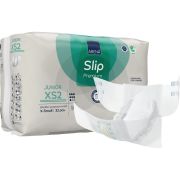 Abena Slip Junior XS2 är ett "allt-i-ett" inkontinensskydd för barn och juniorer - Antal: 32 skydd per förpackning. Höftmått: 40-60 cm. Absorption (Rothwell): 1377 ml (Absorption praktisk: 459 ml). Färgkod: Turkos.