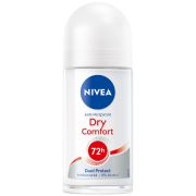 NIVEA Dry Comfort deodorant som har en mild och frisk doft med toner av citrus och linne är en deo roll-on som ger dig 72 timmars effektivt skydd mot svett och dålig lukt. Skonsam mot huden. Deodoranten är dermatologiskt testad. Antal: 1 st. Mängd: 50 ml.