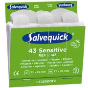 Salvequick Sensitive plåster refill till tavla - 43 st x 6 refiller