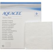 Aquacel Hydrofiber fyrkantiga högabsorberande antimikrobiellt förband i storlek 10 x 10 cm - 10 kompresser/frp