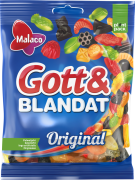 Godispåsen Gott &amp; Blandat Original är en av svenskarnas godisfavoriter och innehåller en unik blandning av sött och salt godis med mjuk konsistens - 160 g/st