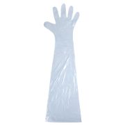 PE handske även kallad veterinärshandske är 90 cm långa - 100 st (one size)