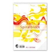 Spriralblock A5 60g rutat - 10 st,{a1_brand_medical},Kontorsvaror,