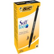 Kulpenna BIC Classic Soft Feel Clic 1,0 Svart - 12 st/frp