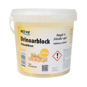 Activa Urinoarblock med en frisk doft av citron för alla typer av urinoarer och urinrännor - 1 kg (50 st block)