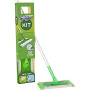 Swiffer Floor Kit (8 torra plus 3 våta moppar och komplett moppstativ)