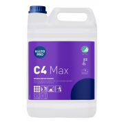 Kiilto C4 Max är utmärkt fett- och oljerengöringsmedel för grovt smutsade objekt och är Svanenmärkt och Astma- och Allergiförbundet - 5 liter/dunk