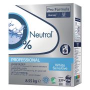 Neutral Professional vittvätt pulver är särskilt utvecklat för känslig hud, utan parfym- och färgämnen. Rekommenderas av Astma- och Allergiförbundet och är Svanenmärkt - 8,55 kg/st
