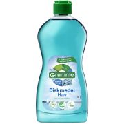 Grumme Diskmedel är ett drygt och koncentrerat handdiskmedel som är miljömärkt med Bra Miljöval. Mängd: 500 ml. Dosering: Drygt 2 ml per 5 liter vatten.