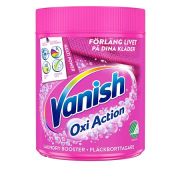 Vanish Gold Oxi Action Color är ett fläckborttagningsmedel för färgade klädesplagg - 470 gram/burk