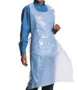 B5674 - Plastförkläde extra tjockt vit 160x94 cm - 25 st