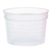 Medicinbägare av bred modell i ofärgad/transparent färg rymmer 30 ml - 50 st/frp