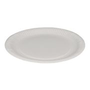 Papptallrik Ekonomi vit flat 23 cm - 100 st