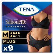 TENA Silhouette Plus Noir engångsunderkläder M - 9 st