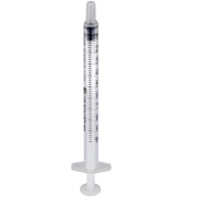 F4301 Spruta 1 ml 3-komp Luer Slip Cent - 100 st
