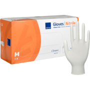 H4022_Nitrilhandske Abena vit M - 150 st
