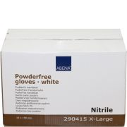 Nitrilhandske Abena vit XL kartong - 1500 st