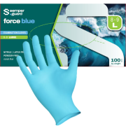 H4127 Nitrilhandske Semperguard Force Blue L - 100 st