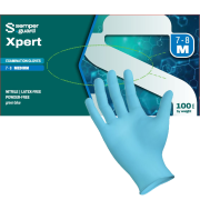 H4186 Nitrilhandske Semperguard Xpert Blue M - 100 st