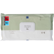 M3029_Abena Våtservett XL Oparfymerad Z-vikt med lock 30x30 cm - 50 st