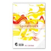 Spriralblock A5 60g rutat - 10 st,{a1_brand_medical},Papper & block,