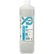 SURE Interior &amp; Surface Cleaner är ett miljövänligt professionellt allrengöringsmedel. Antal: 1 st (6 st per kartong). Mängd: 1 liter (1 000 ml). Doft: Oparfymerat. Miljömärkning: Miljömärkt med EU Ecolabel.